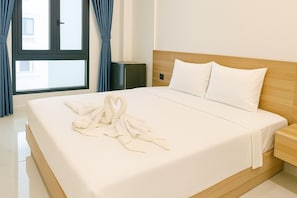 Superior tweepersoonskamer | Lakens van Egyptisch katoen, luxe beddengoed, een minibar