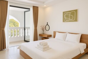 ห้องดีลักซ์ดับเบิล | ผ้าปูที่นอนฝ้ายอียิปต์, เครื่องนอนระดับพรีเมียม, มินิบาร์