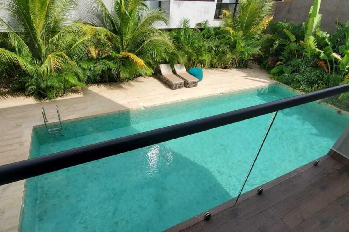 Comfort-Apartment, 1 Schlafzimmer, Balkon, Poolblick | Terrasse/Patio