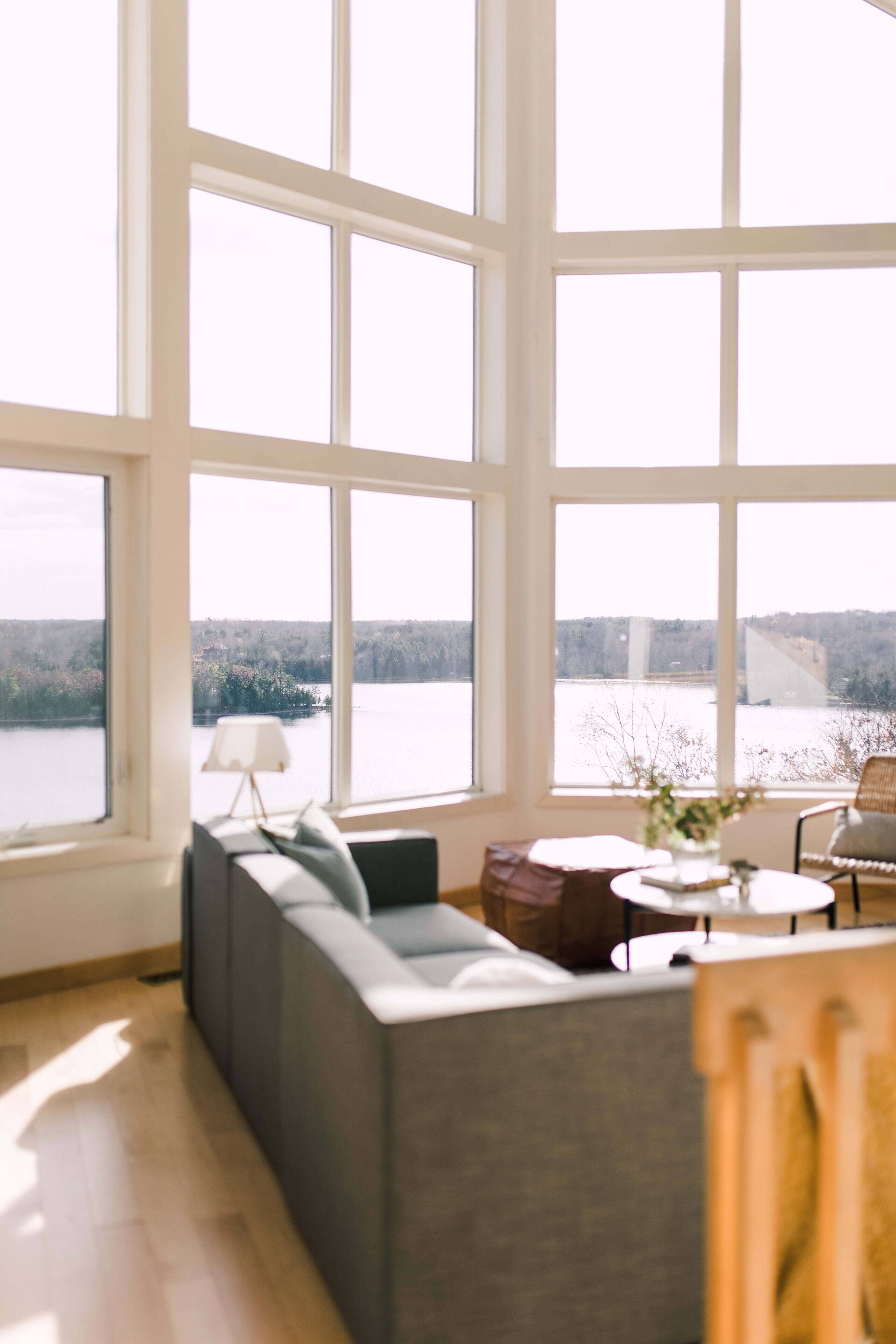 Let's give you a tour! As you walk in the entryway you are captivated by the view in the living room.