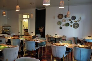 Dinner served, sea views 