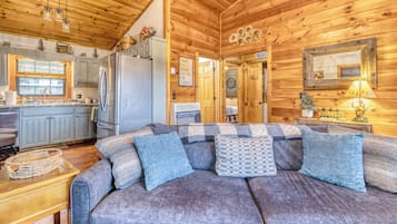 Smart TV, chimenea, videojuegos, libros