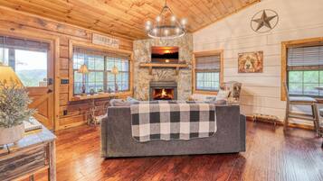 Smart TV, fireplace, video games, books