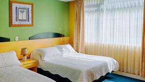 Basic-Zimmer, 2 Einzelbetten, Stadtblick | Zimmersafe, individuell eingerichtet, Schreibtisch