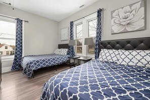 2 bedrooms, iron/ironing board, travel cot, WiFi