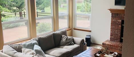 スマートテレビ、暖炉、卓球台、PC モニター