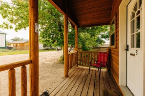 Design Cabin | Terrace/patio - Rustic Ridge Cabins, Charming Retreat (3 Options!) (Dayton)