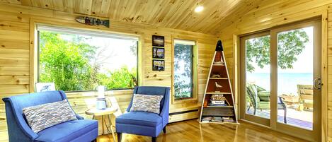 TV connectée, cheminée