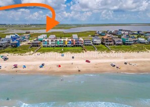 On the beach, sun loungers, beach towels - Beachfront Retreat. 3 steps to walkover! Bathrooms Remodeled! (Surfside Beach)
