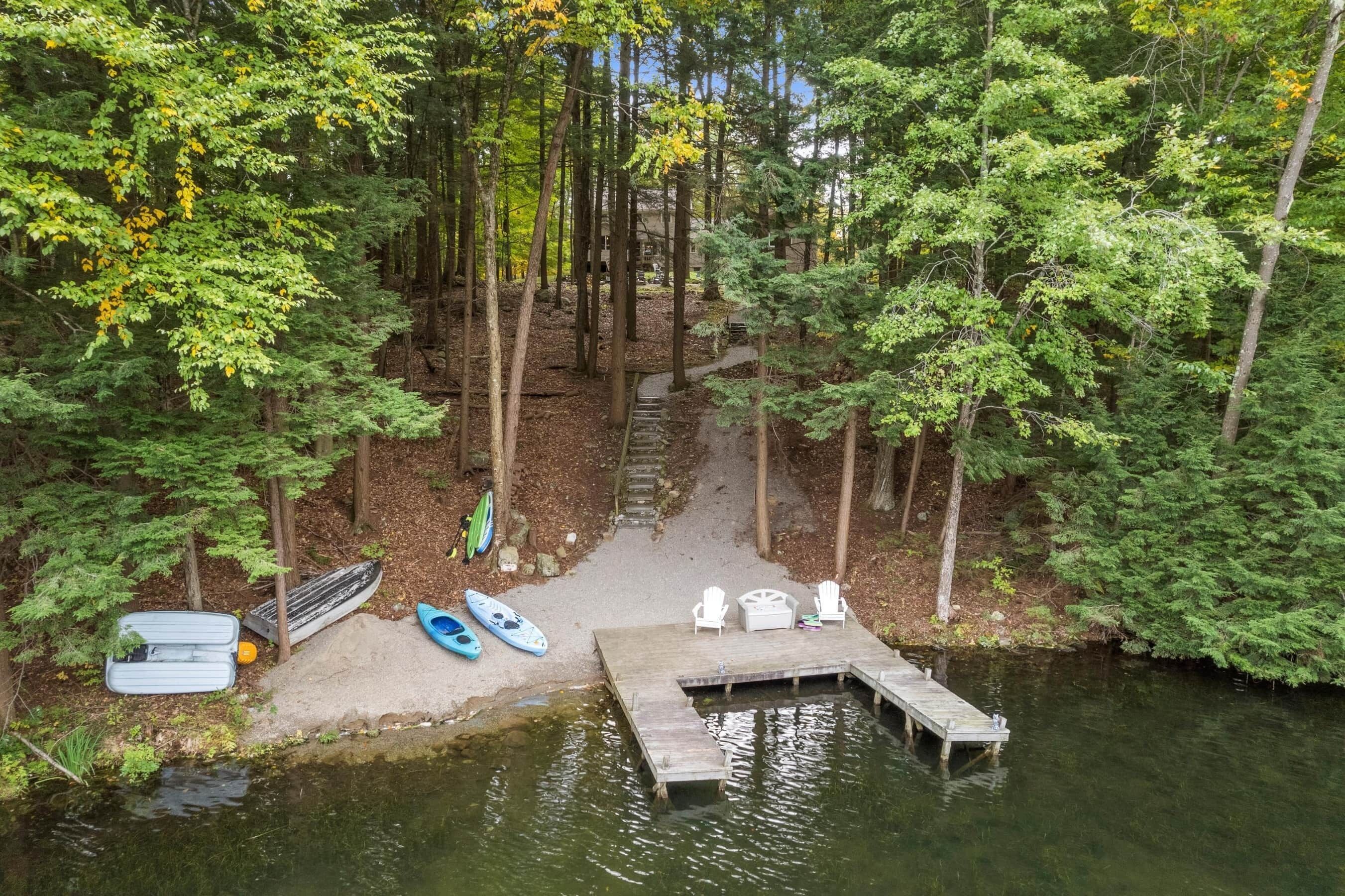 Adirondack Lake home w private dock