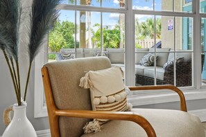 TV, caminetto, impianto stereo, studio