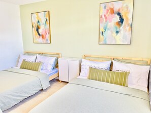 1 bedroom, travel crib, free WiFi, bed sheets