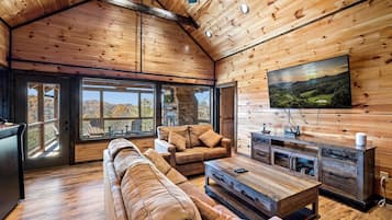 Smart TV, chimenea, videojuegos, reproductor de DVD