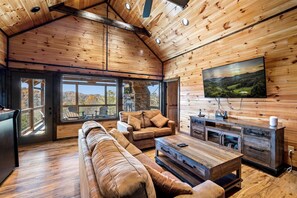 Smart TV, chimenea, videojuegos y reproductor de DVD 