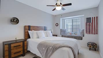 4 soverom, strykejern/-brett, reiseseng for barn og wi-fi (inkludert)