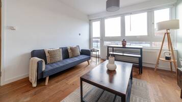 Apartment | Living area | 32-inch flat-screen TV with cable channels, TV