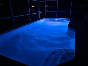 Piscine extérieure, piscine chauffée