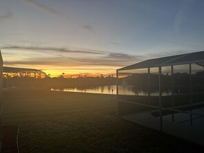 Outdoor pool, a heated pool - STUNNING REFURBISHED 2022 LAKE  VIEW 5 BED 3 BATH  LARGE CORNER PLOT (Davenport)