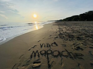 Beach nearby, black sand