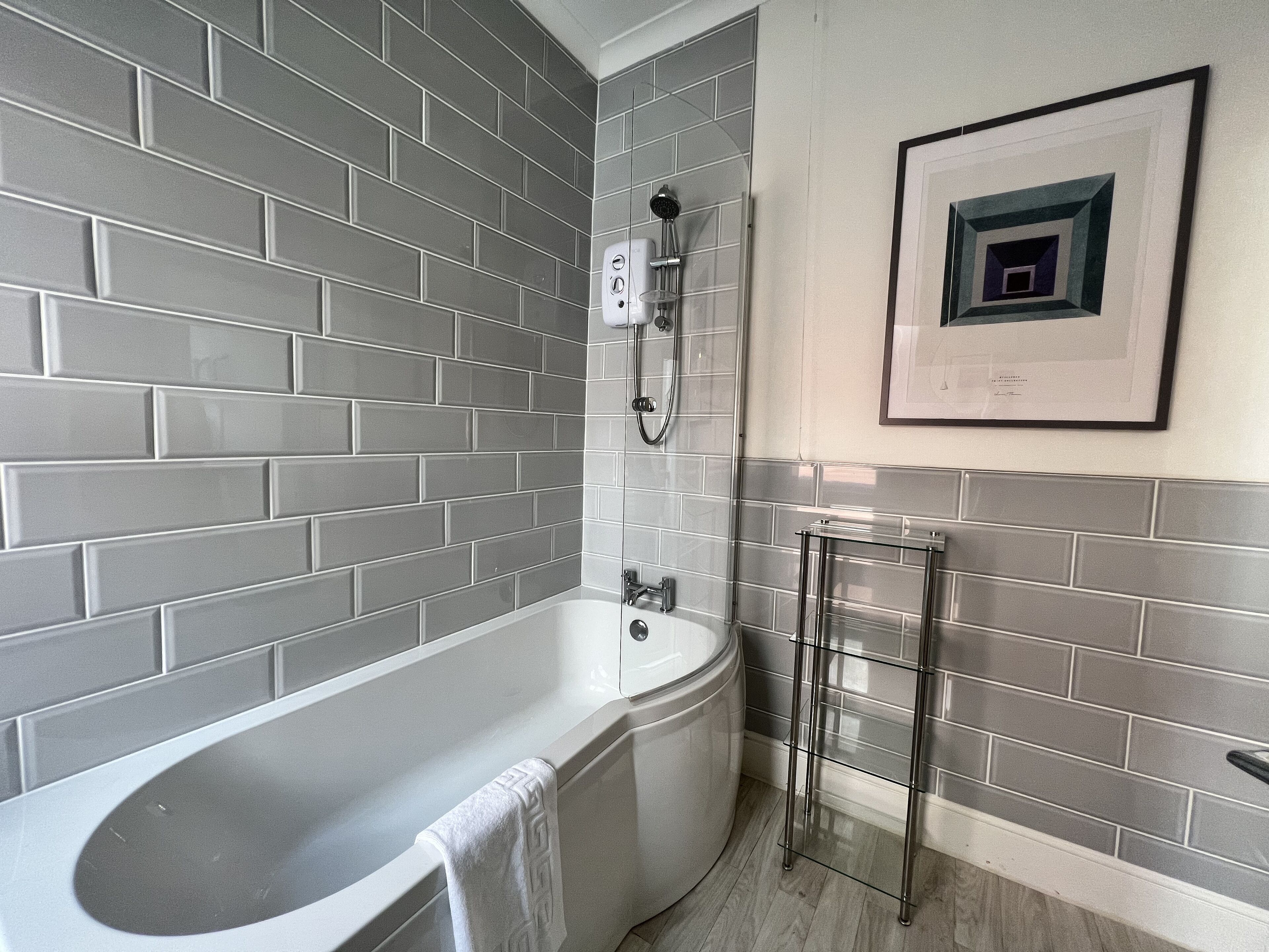 Shower, hair dryer