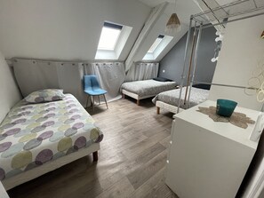 2 bedrooms, iron/ironing board, travel crib, WiFi