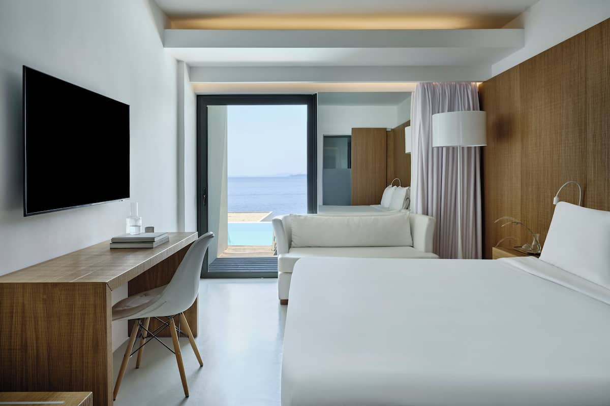 Double/Twin Room Sea View | 1 Schlafzimmer, kostenlose Minibar, Zimmersafe, Schreibtisch