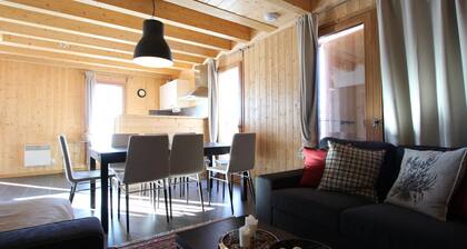 Chalet mitoyen 3 niveaux, jusqu'Ă 8 pers, animaux admis