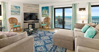 Discover paradise at Seascape Towers in New Smyrna Beach. This 3BR/2BA oceanfront condo features a remodeled walk-in shower, spacious layout, and wraparound balcony with sweeping views—just steps from the sand and local attractions.