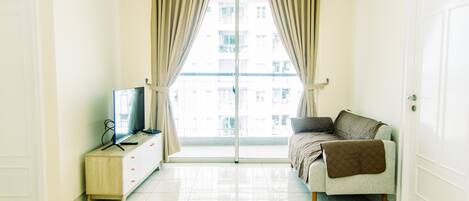 Standard Apartment, 2 Bedrooms | Living area | TV