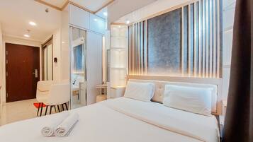 Apartemen, 1 kamar tidur | Didekorasi berbeda-beda dan dilengkapi dengan perabotan berbeda-beda