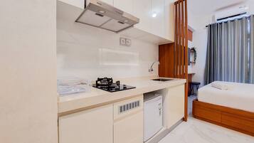 Apartemen, 2 kamar tidur | Dapur pribadi | Lemari es dan peralatan masak/sendok-piring