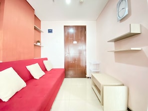 Apartment, 1 Bedroom | Living area | TV