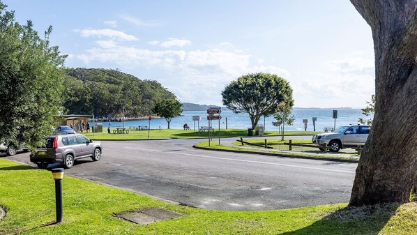 Property grounds - Columbia, 1/12 Columbia Close - large unit with fantastic water views (Nelson Bay)