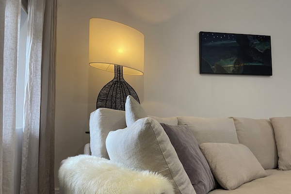 Luxury lounging....linen covers and feather cushions