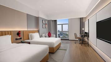 Habitación exclusiva, 2 camas matrimoniales, para no fumadores | Wifi gratis y ropa de cama