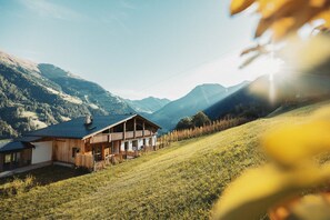 Exterior - LAGAR holiday flat "Pircher Schnallele" with private garden terrace and mountain view (San Martino in Passiria)