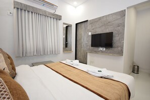 Habitación Deluxe doble | Ropa de cama