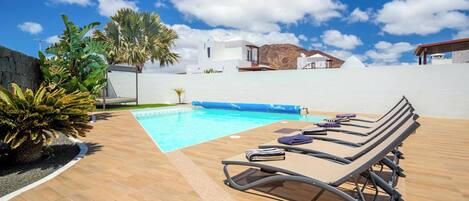 Una piscina riscaldata