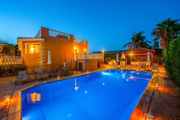 A heated pool