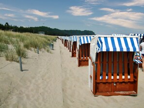 Vlak bij het strand