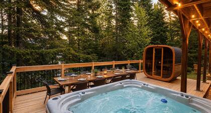 Luxury chalet retreat Wood fire, Hot Tub & Sauna