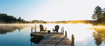 Waterfront Splendor in the Woods.