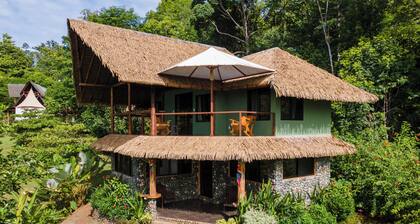 Luxury rainforest villa with private waterfalls - off grid experience