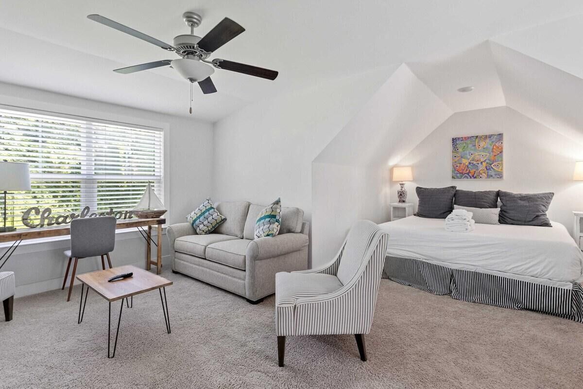 4 dormitorios, tabla de planchar con plancha, Internet y ropa de cama