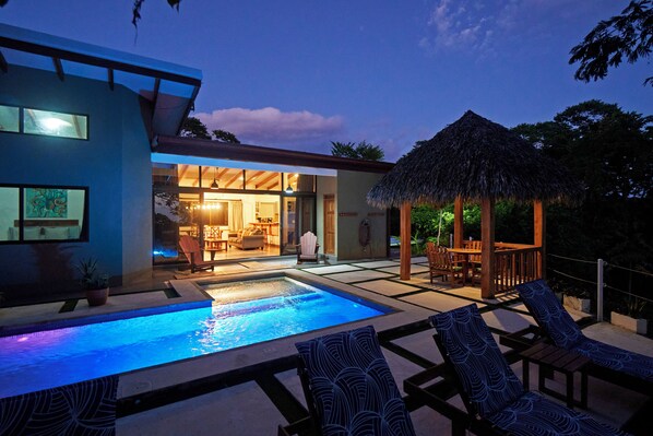 Outdoor pool - Private Ocean Villa on Hilltop in Central ST (Santa Teresa)