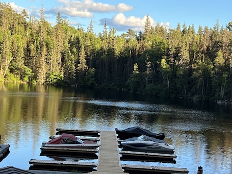 Dock. Lake Onaping Lodge