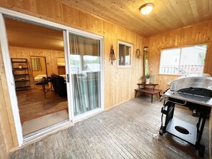 Cabaña económica (C) | Terraza o patio