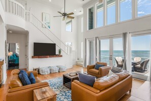 Smart TV, DVD player, ping pong, books