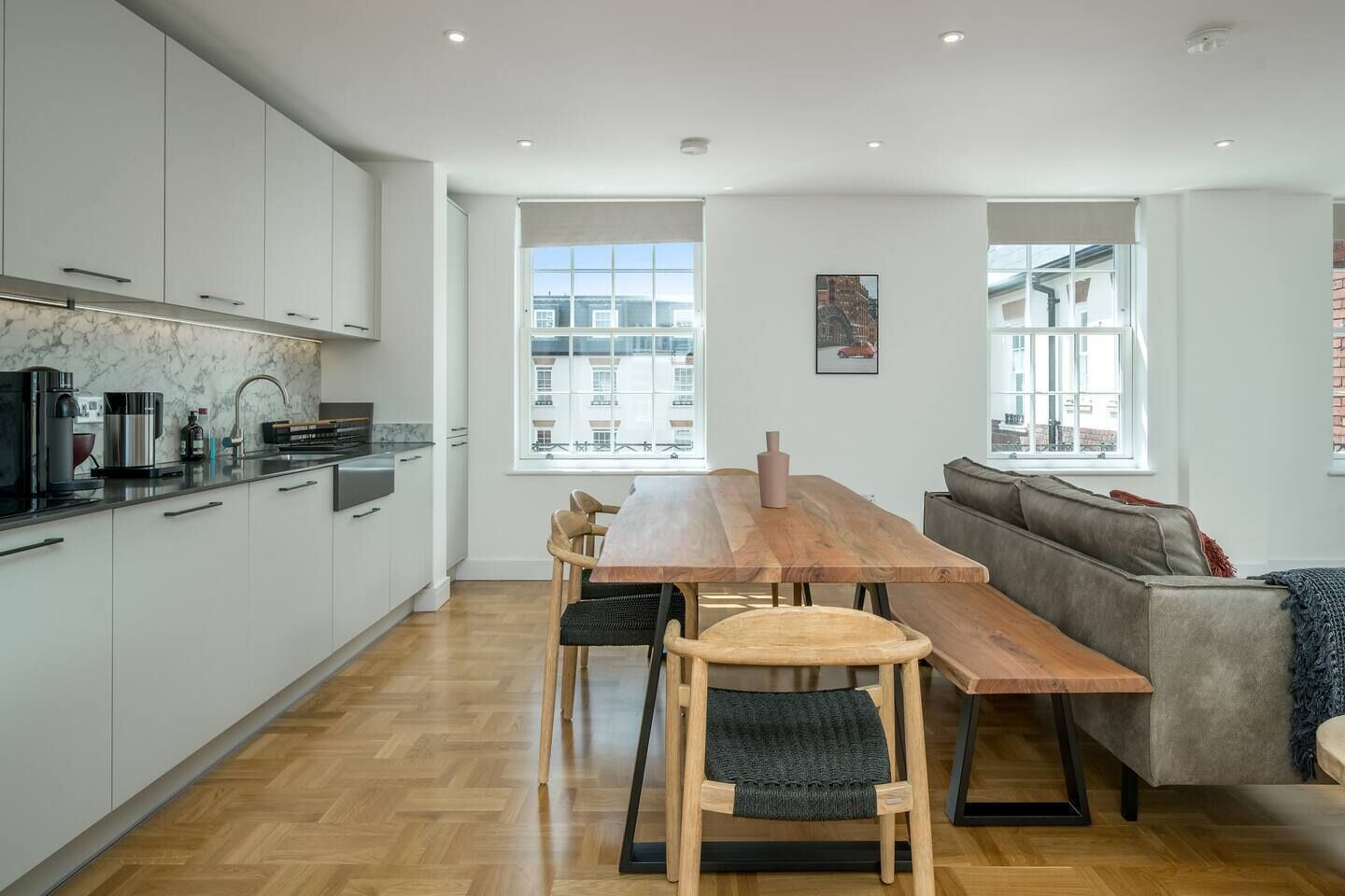 Apartment, 3 Bedrooms | Private kitchen | Espresso maker, fridge, microwave, oven