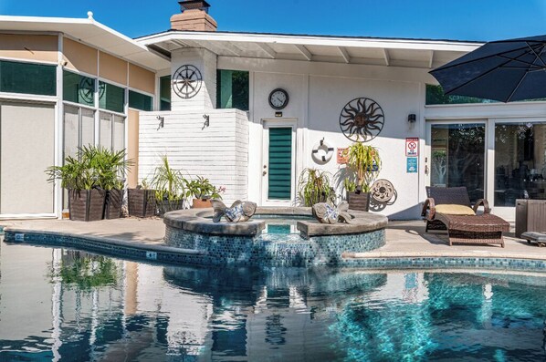 A heated pool
